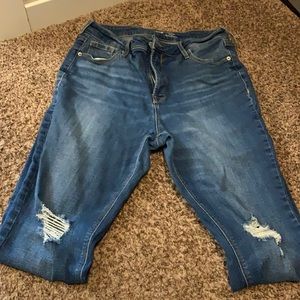 Old Navy Jeans with knee rips . Size 10